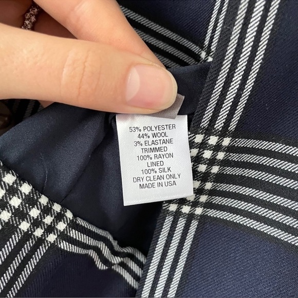 Lela Rose Plaid Stretch Wool Jacket & Pants Set - Picture 16 of 16